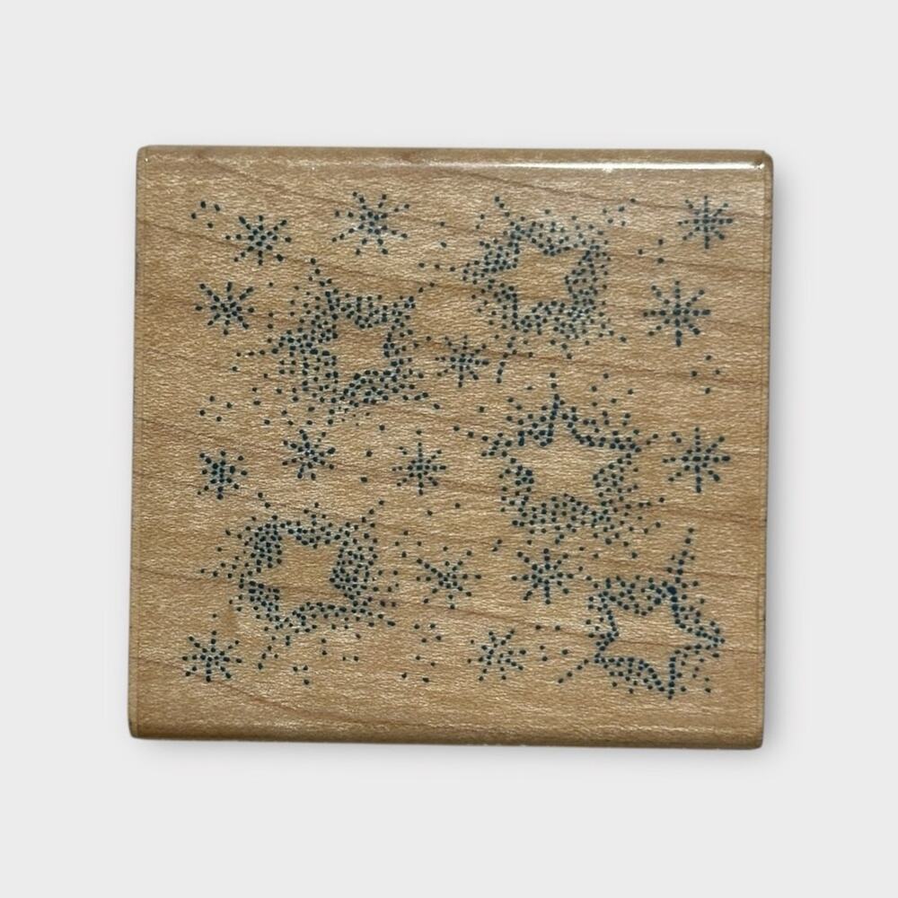 Rubber Stampede Starry Night Wood Mounted Rubber Stamp